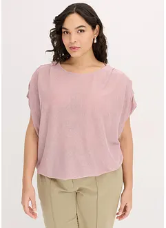 Lurex-Shirt mit Drapierung, bonprix