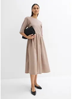Midikleid aus reiner Baumwolle, bonprix
