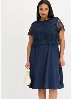 Midikleid mit Spitze, bonprix