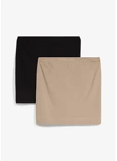 Jersey-Rock aus reiner Bio-Baumwolle mit Stretch (2er Pack), bonprix