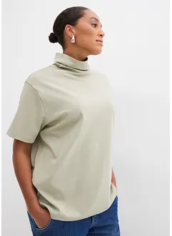 T-shirt col roulé 100% coton, bonprix