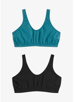 Lot de 2 brassières coton, bonprix