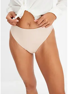 Lot de 2 strings taille haute en matière brillante, bonprix