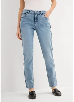 Jean Boyfriend, taille mi-haute, raccourci, bonprix