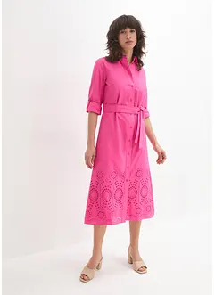 Robe-chemise avec broderie anglaise, bonprix