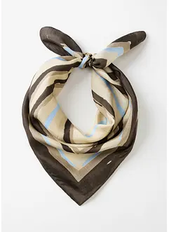 Foulard en soie, motif géométrique, bonprix