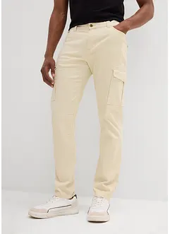 Pantalon slim extensible, jambes droites, avec poches cargo, bonprix