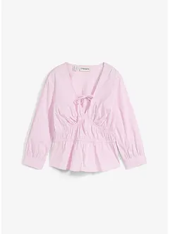 Geraffte Bluse mit elastischen Nähten, bonprix