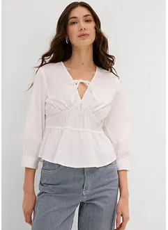Blouse froncée avec des coutures élastiques, bonprix