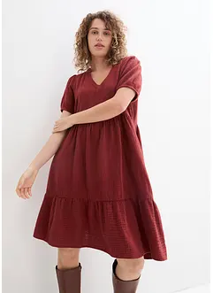 Oversized-Kleid aus Baumwoll-Musselin, bonprix