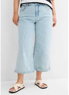 Jean large, taille haute, raccourci, bonprix