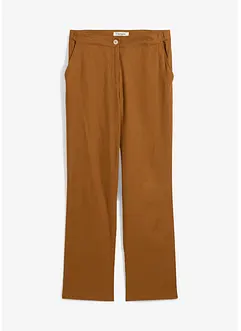 Pantalon taille haute en lin et viscose, bonprix