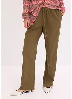 Weite Hose mit Struktureffekt, bonprix