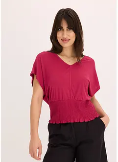Shirt mit Smock-Saum, bonprix