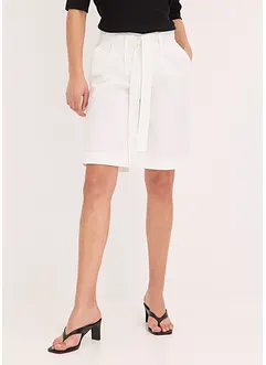 Twill-Shorts mit Bindegürtel, bonprix