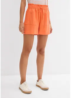 Paperbag-Shorts aus fließendem Lyocell-Mix, bonprix