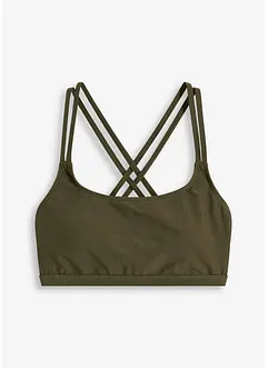 Bustier-Bikinioberteil mit gekreuzten Trägern, bonprix