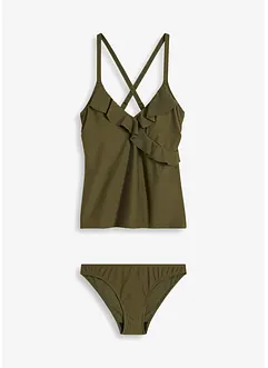 Tankini (2-tlg.Set) mit Volant, bonprix