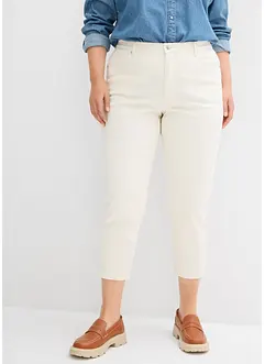 Jean mom taille haute, raccourci, peu extensible, bonprix