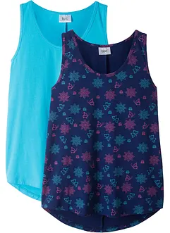 Lot de 2 tops en coton extensible, bonprix