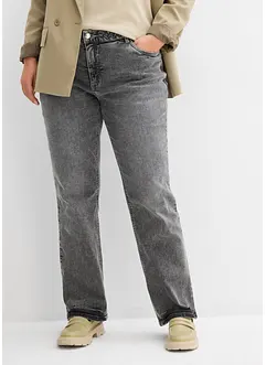 Jean droit taille mi-haute, bonprix