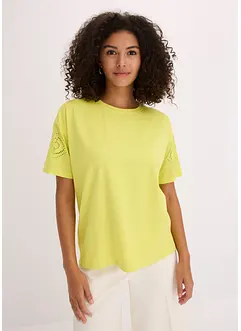 T-Shirt mit Lochstickerei, bonprix
