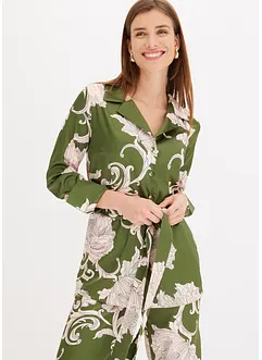 Chemisier imprimé en satin, bonprix