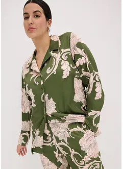 Chemisier imprimé en satin, bonprix