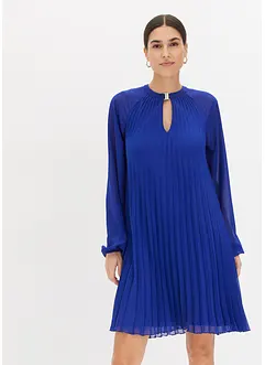 Robe courte plissée en crêpe mousseline, bonprix