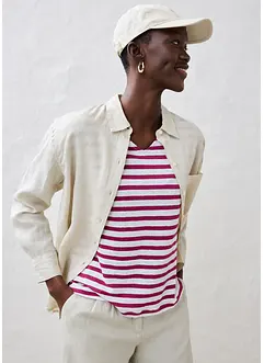 Shirt aus Leinen mit Fledermausärmeln, bonprix