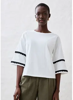 T-shirt avec soie, bonprix