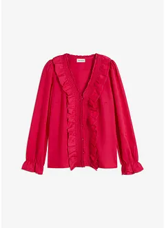 Bluse mit Volants, bonprix