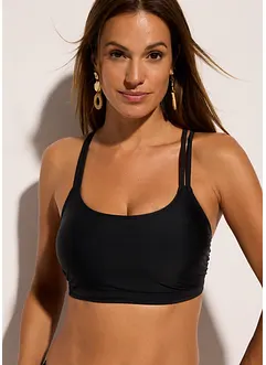 Bustier-Bikinioberteil mit gekreuzten Trägern, bonprix