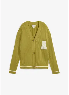 Oversize-Strickjacke mit Stickerei, bonprix