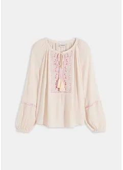 Oversized-Bluse mit Stickerei, bonprix