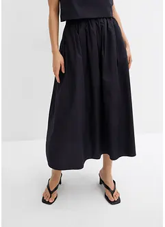 Jupe midi 100% coton, bonprix