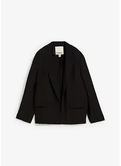 Blazer aus aus strukturiertem Crinkle-Viskose-Mix, bonprix