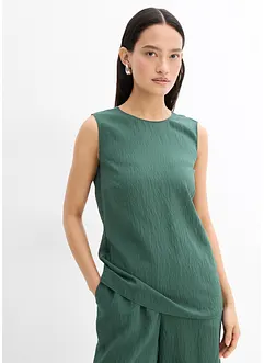 Top en viscose mélangée, effet froissé, bonprix