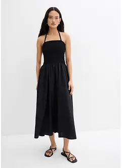 Maxikleid mit Smokeinsatz, bonprix