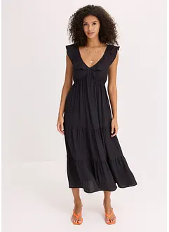 Robe à bretelles en viscose mélangée, bonprix