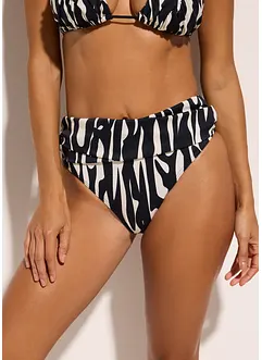 Bas de bikini taille haute, échancré, bonprix