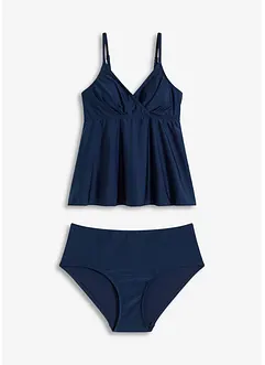 Tankini (2-tlg.Set) aus glänzendem Material, bonprix