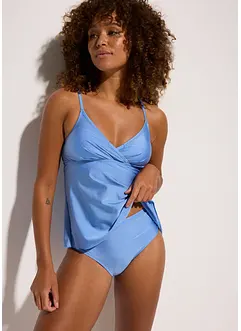 Tankini (ens. 2 pces) en matière brillante, bonprix