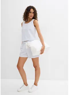 Gestreifte Schlupf-Shorts aus reiner Baumwolle, bonprix