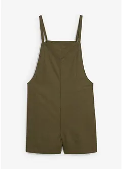 Kurzer Jumpsuit aus luftigem Leinen-Mix, bonprix