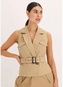 Gilet sans manches avec ceinture, bonprix