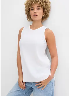 Blusentop aus recyceltem Polyester, bonprix