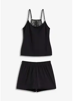 Shorty mit Spitzenrücken, bonprix