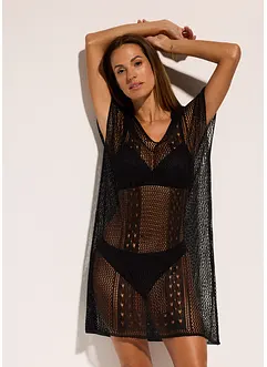 Robe de plage aspect crochet en viscose, bonprix