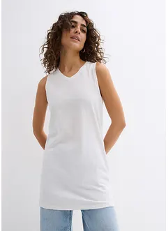 Lot de 2 débardeurs longs 100% coton, bonprix